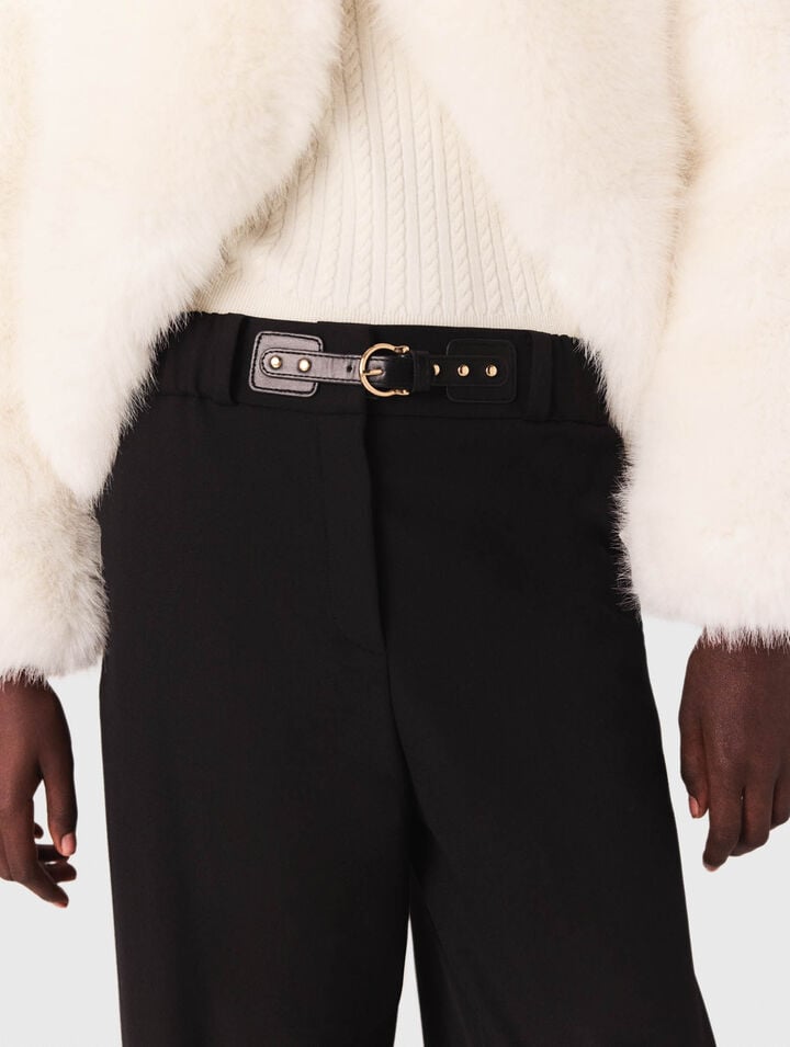 Pantalon tailleur à jambes larges