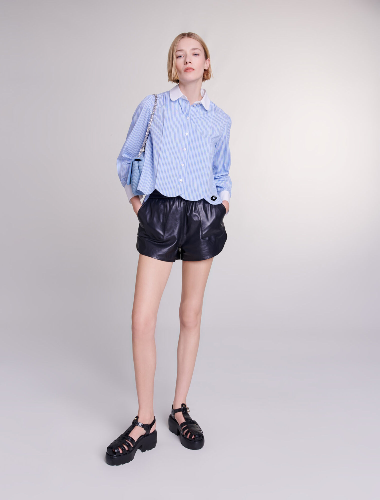 Short en cuir
