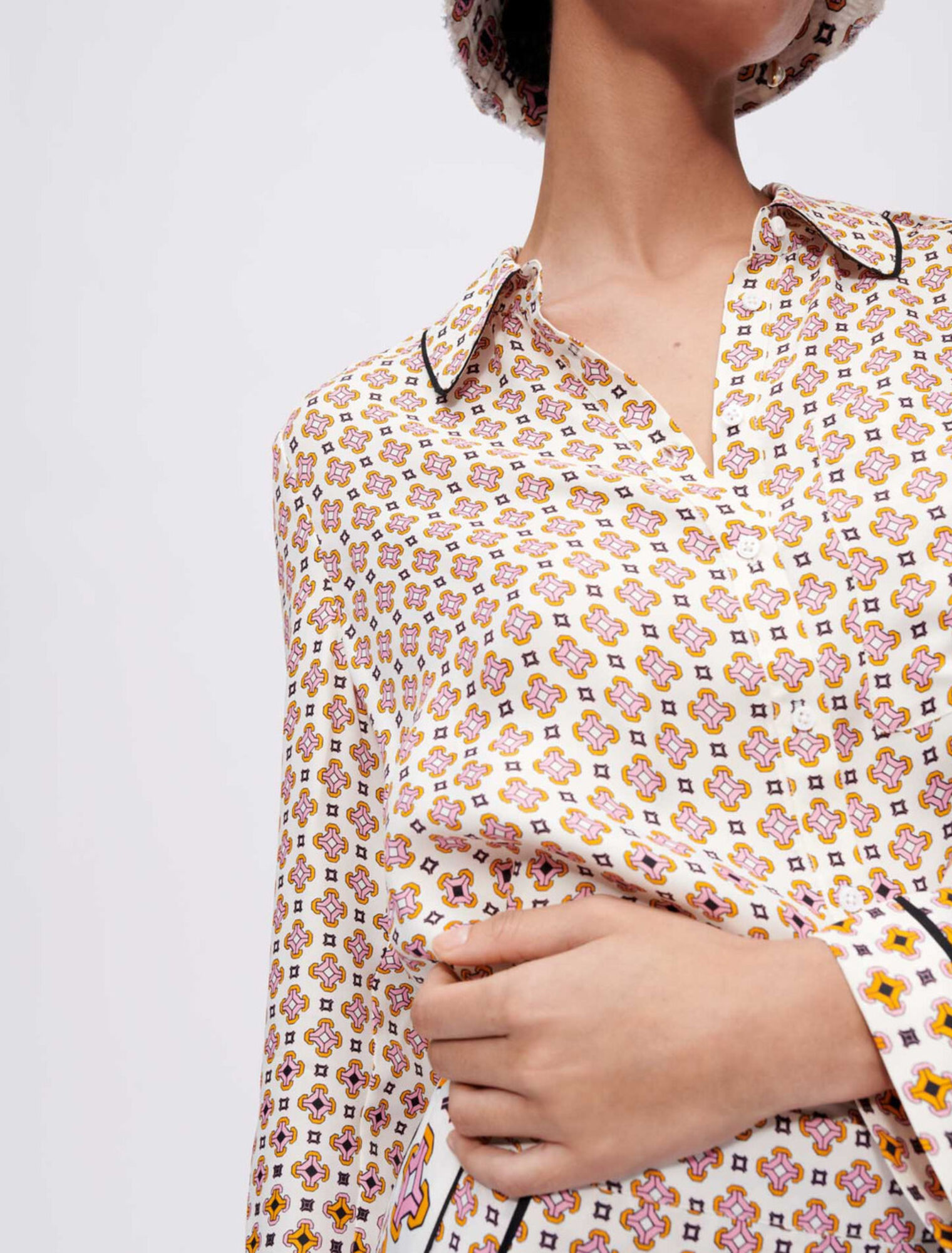 Chemise en viscose imprimée