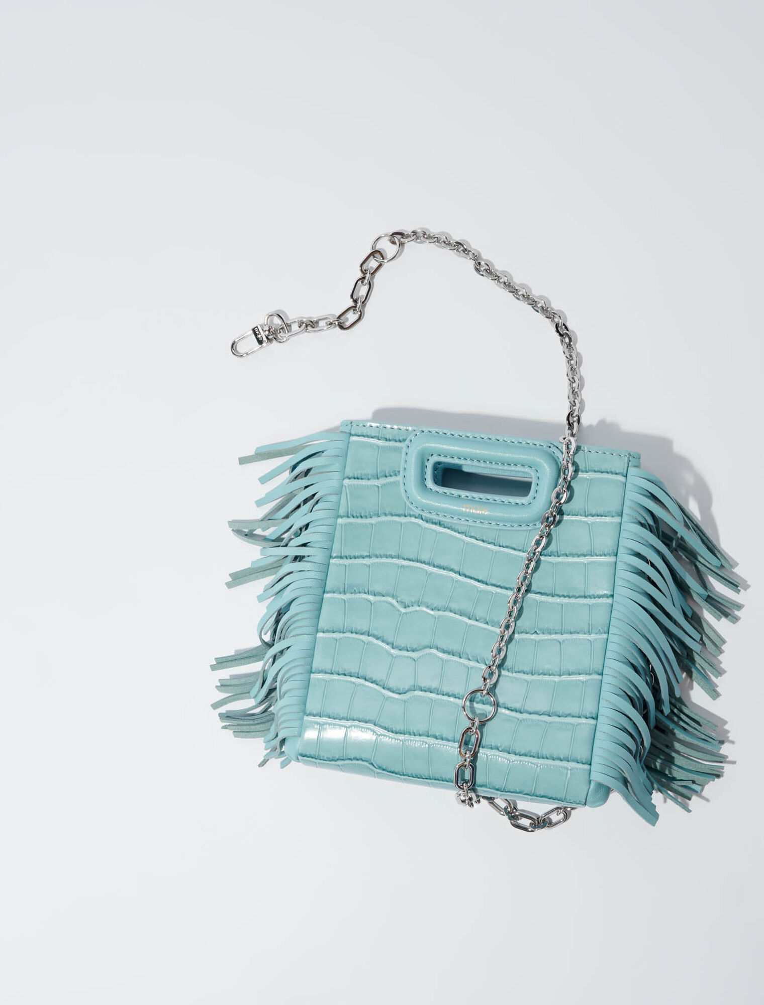 Sac M Mini en cuir effet croco