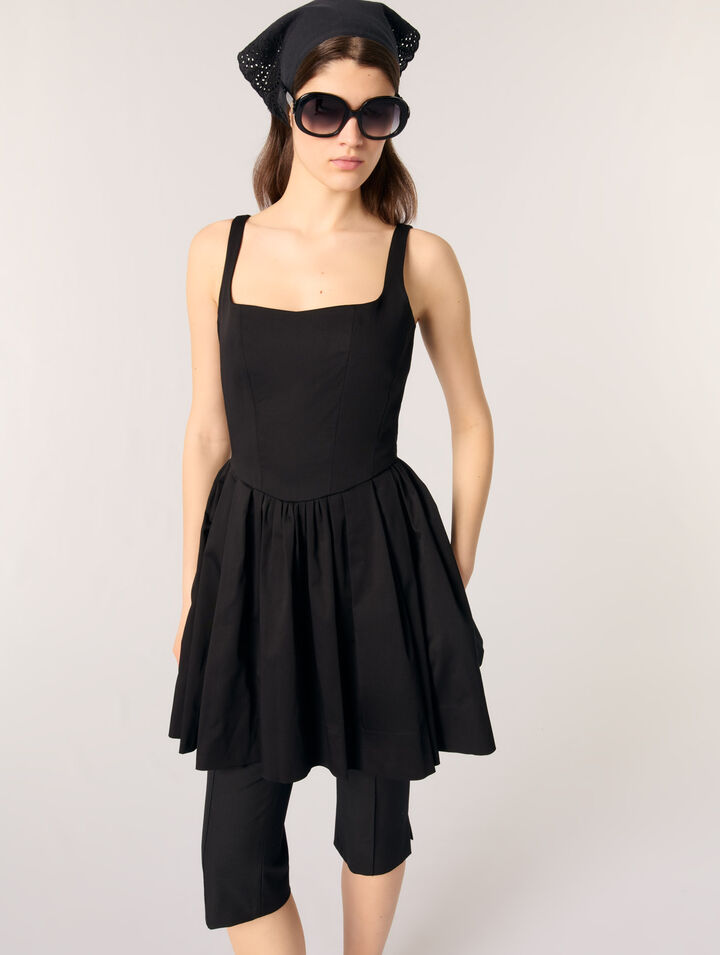 Robe courte en coton