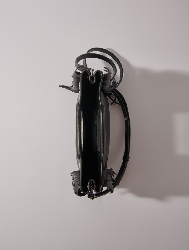 Sac M en cuir à œillets
