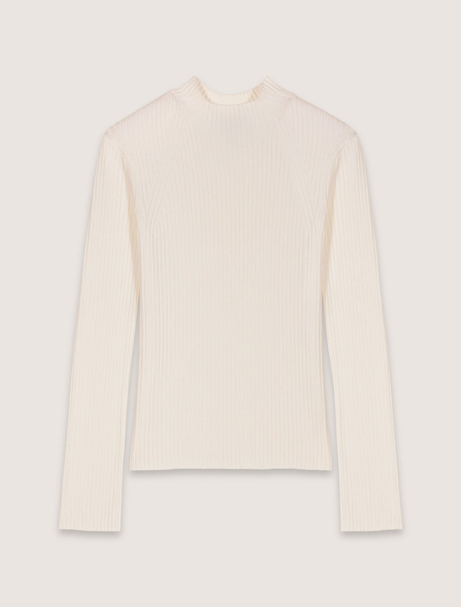 Pull en maille côtelée