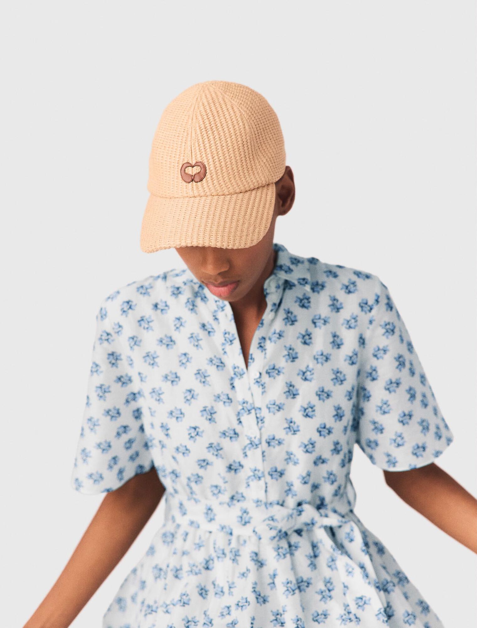 Casquette effet matiere naturelle