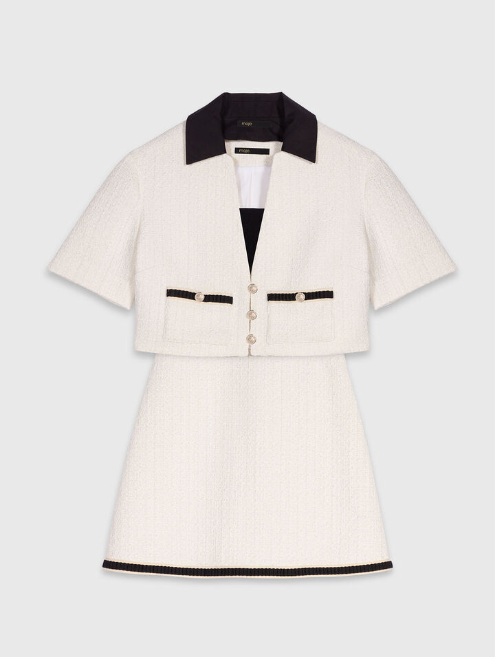 Robe 2-en-1 en tweed