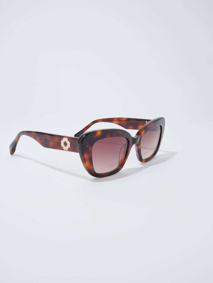 Lunettes cat eye en ac&eacute;tate