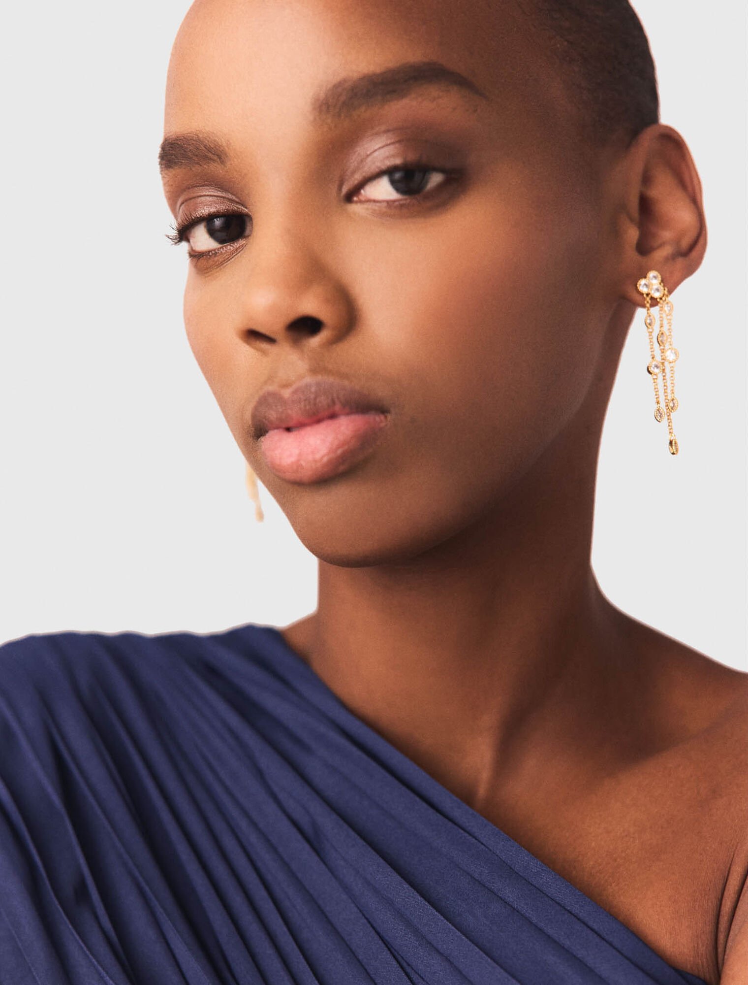 Boucles d'oreilles en laiton dor&eacute;