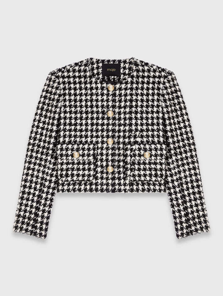 Veste courte en tweed