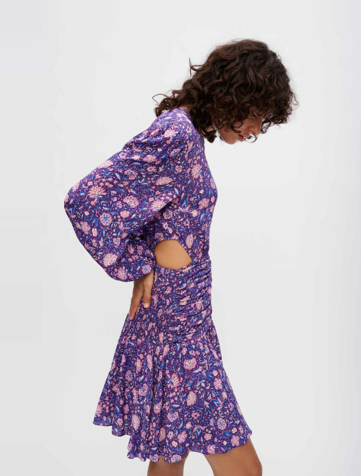 Robe en viscose imprimée Dahlia