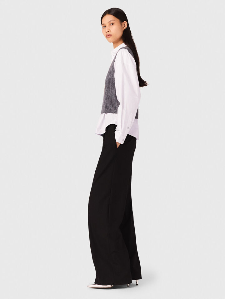 Pantalon large de costume
