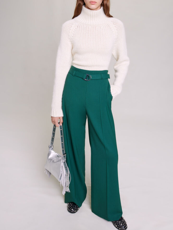 Pantalon de tailleur large