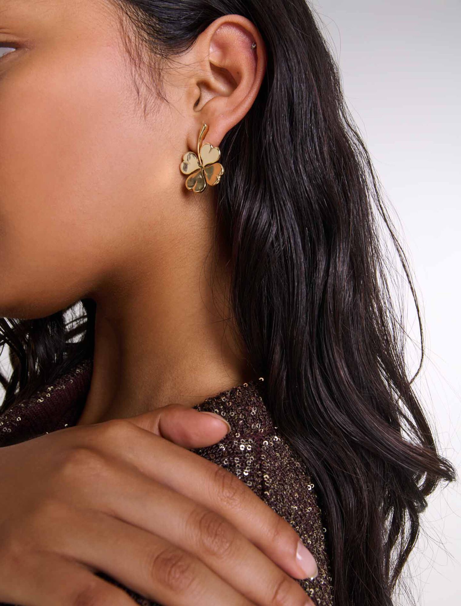 Boucles d'oreilles trèfle
