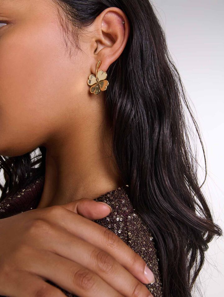 Boucles d'oreilles trèfle