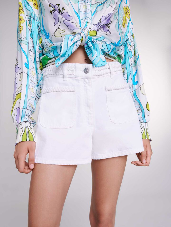 Short en denim