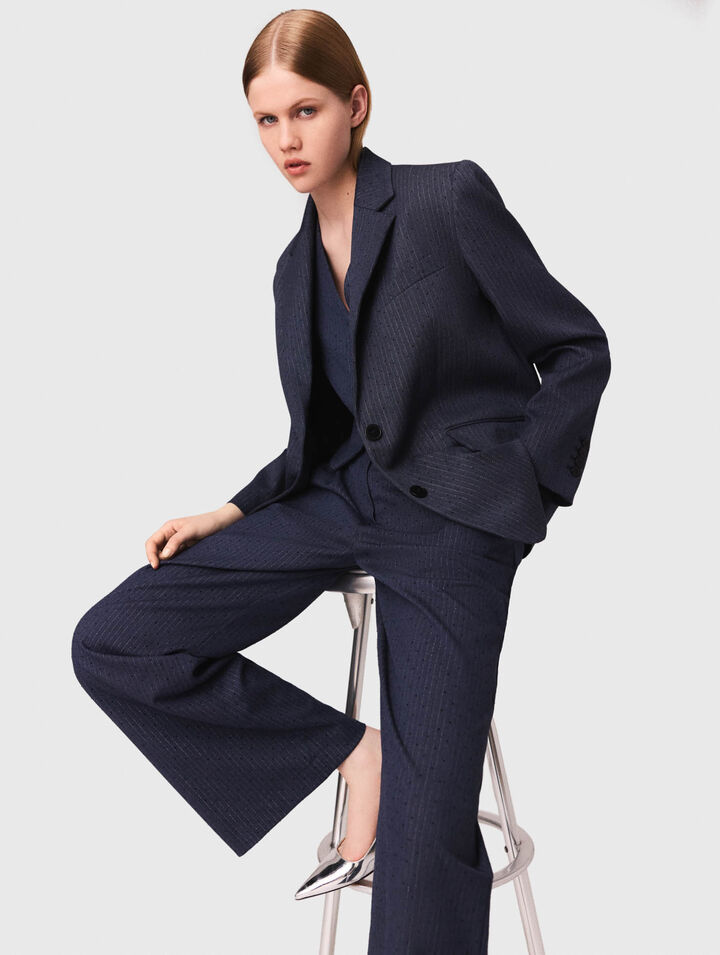 Veste de tailleur à strass