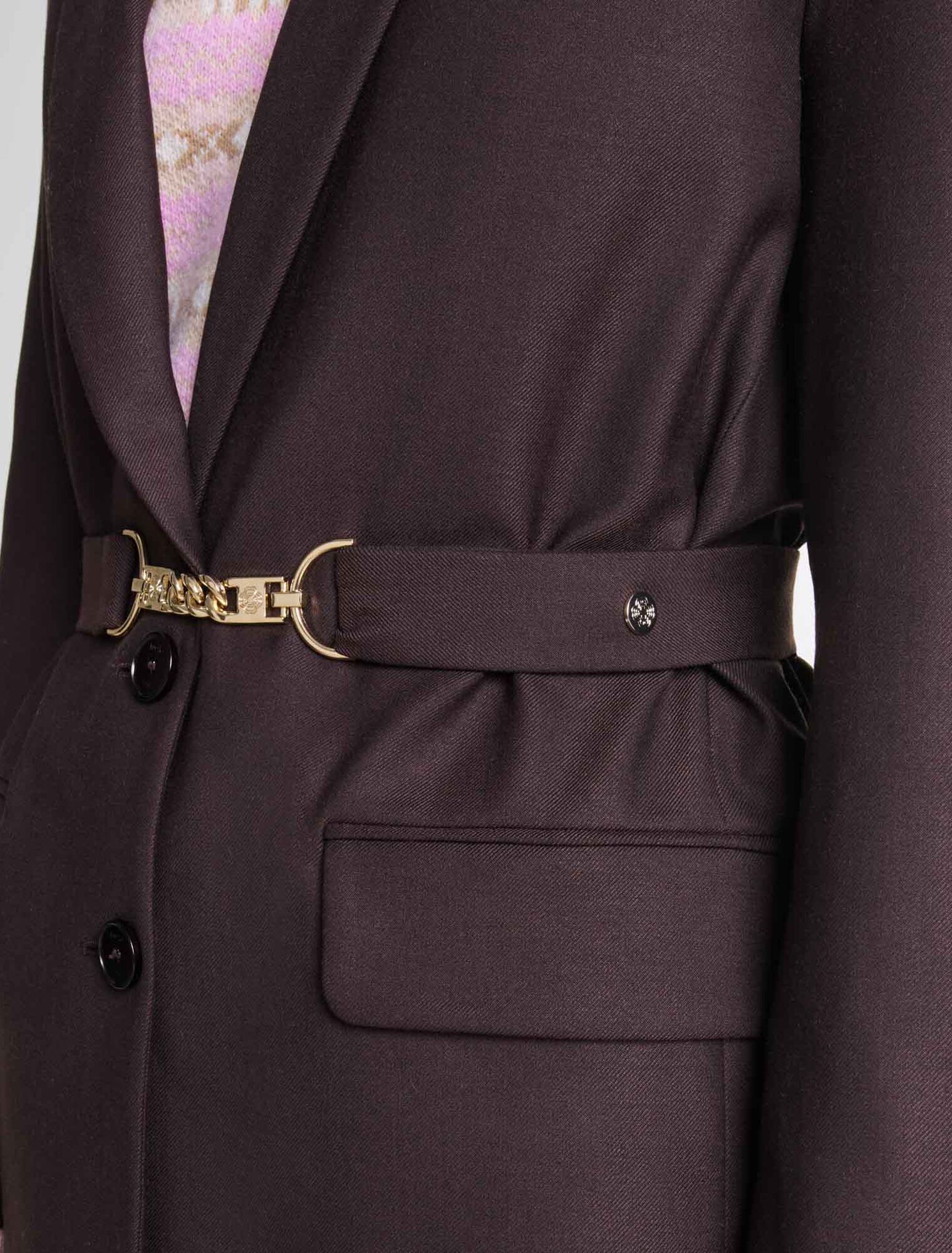 Veste de tailleur à ceinture