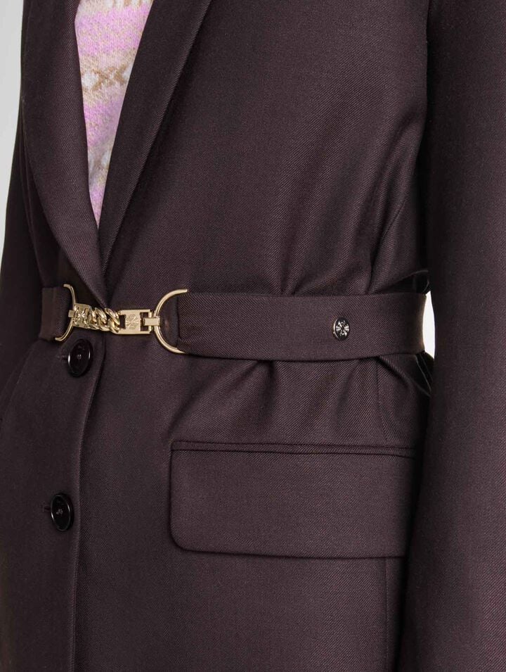 Veste de tailleur à ceinture