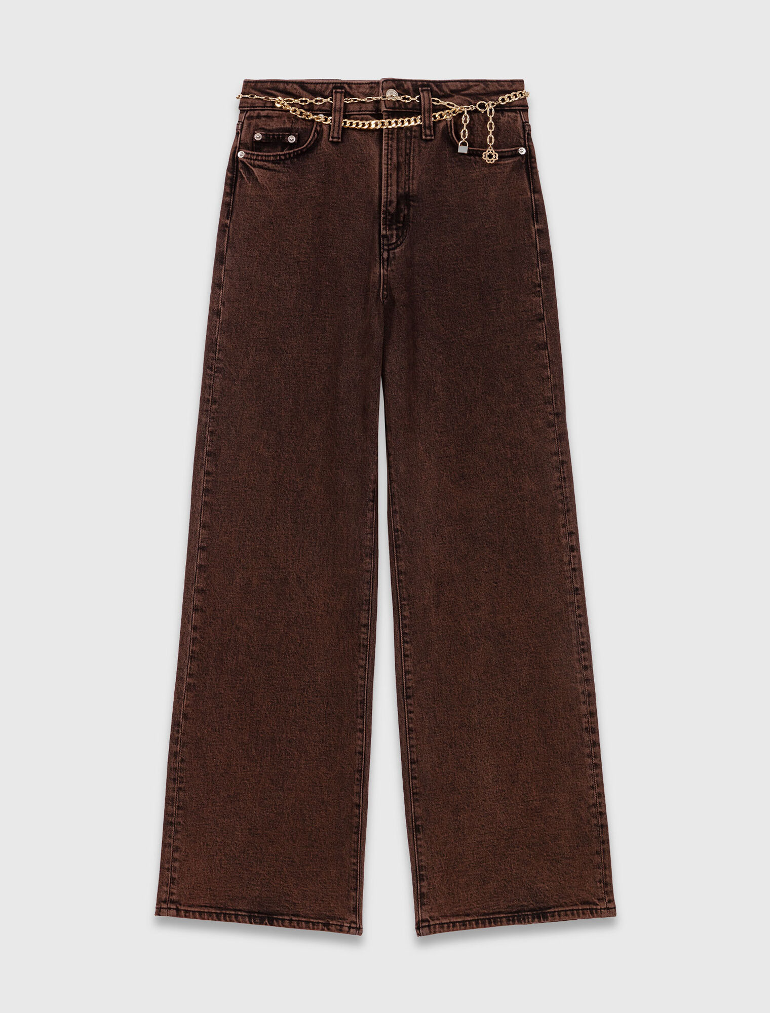 Jean bootcut avec chaîne