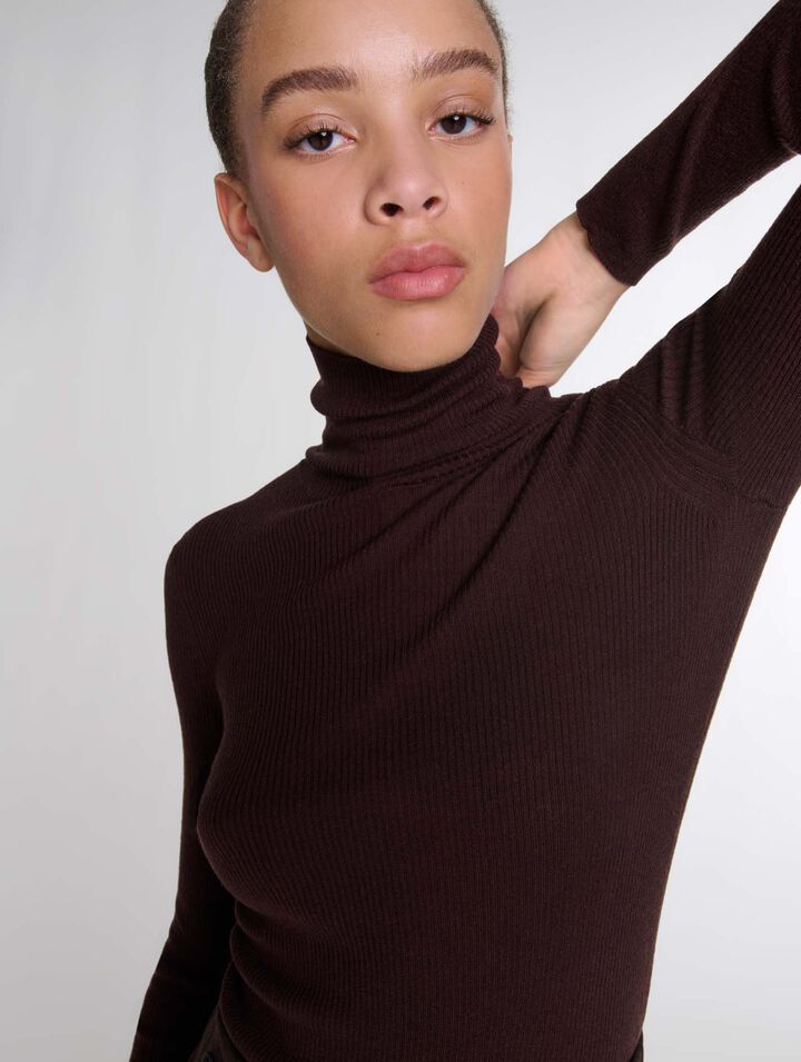 Pull en laine et soie