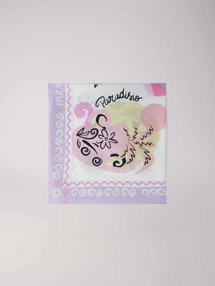 Foulard en soie Paradisio