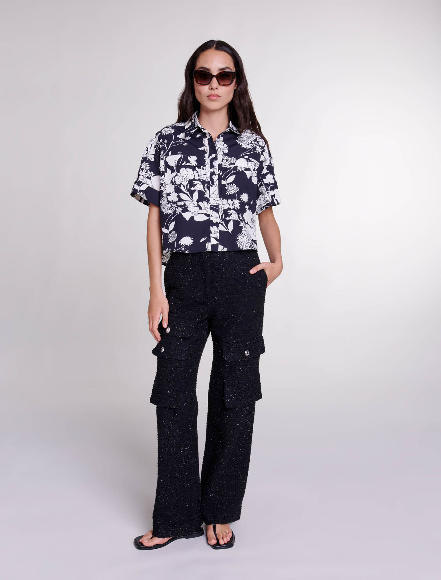Pantalon en tweed