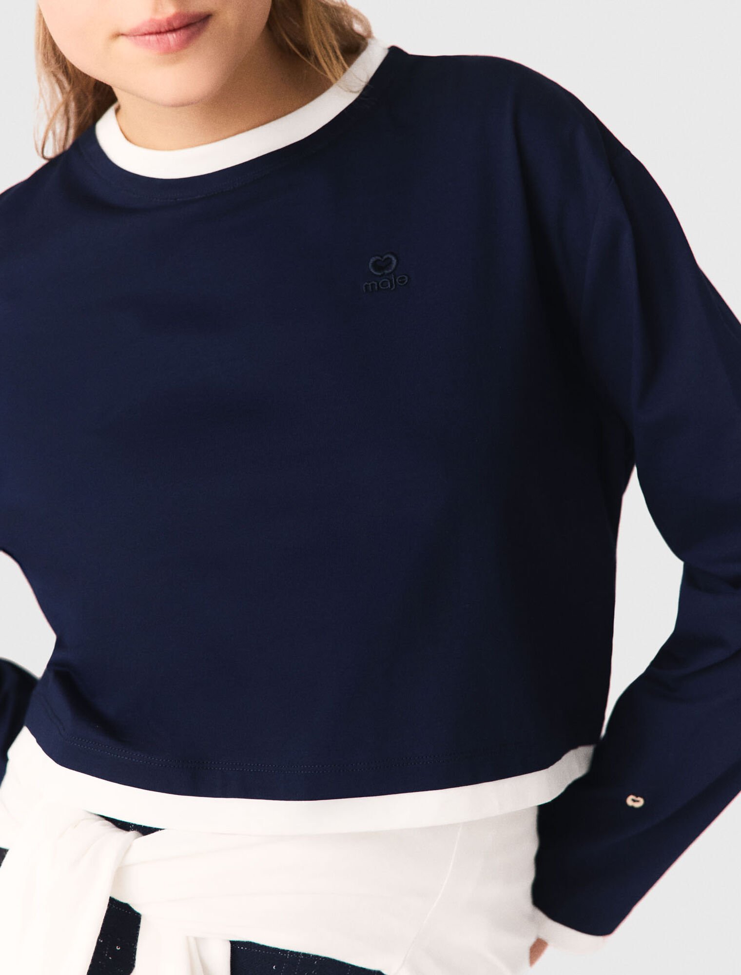 Tee shirt effet superpos&eacute;