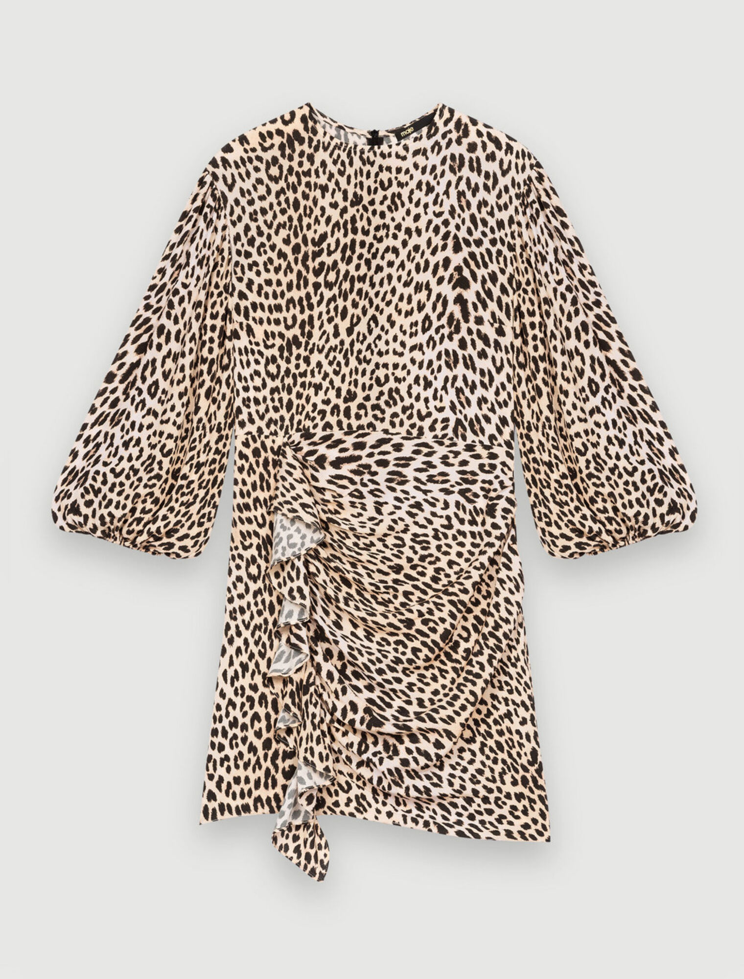 Robe en viscose imprimée léopard
