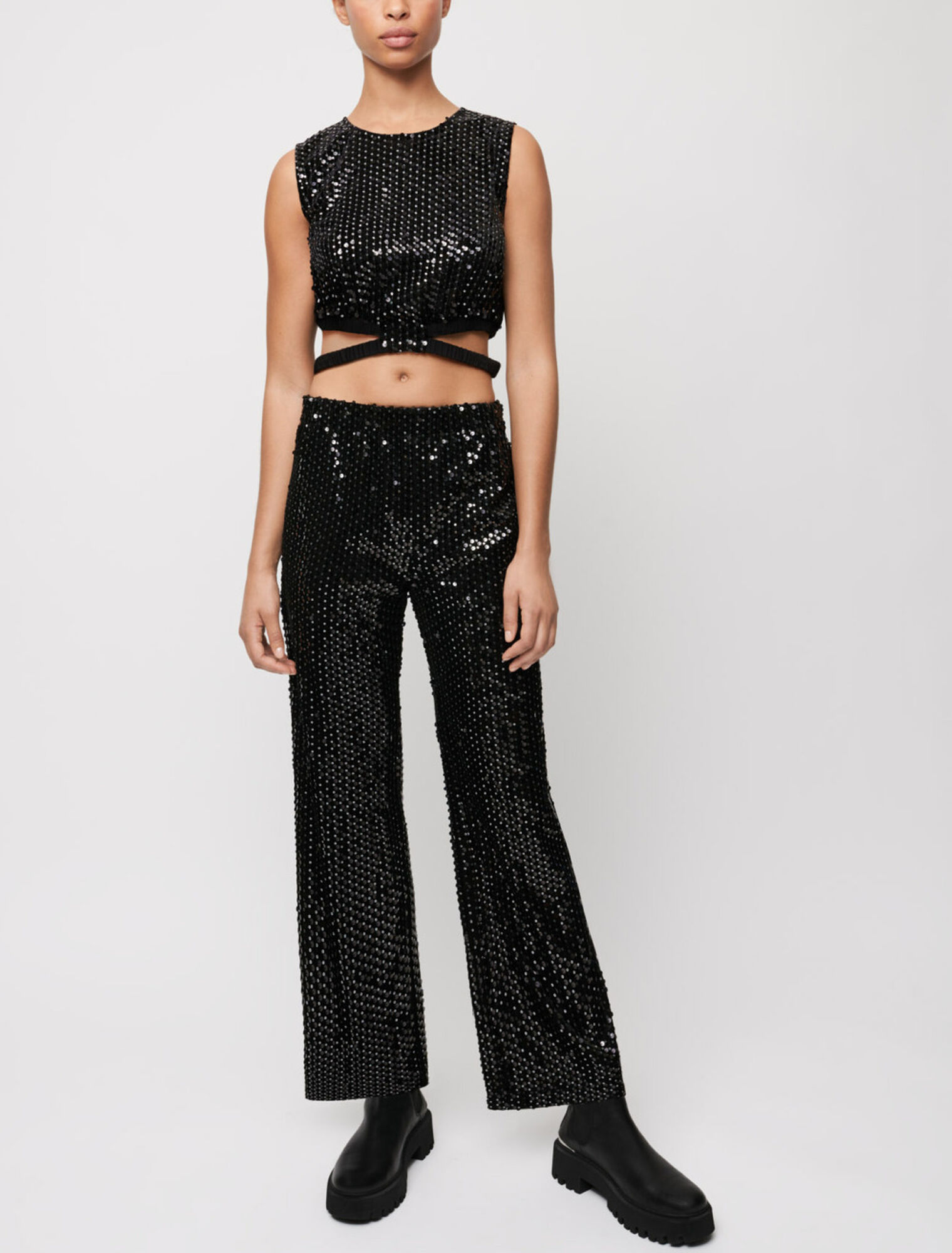 Pantalon large et droit