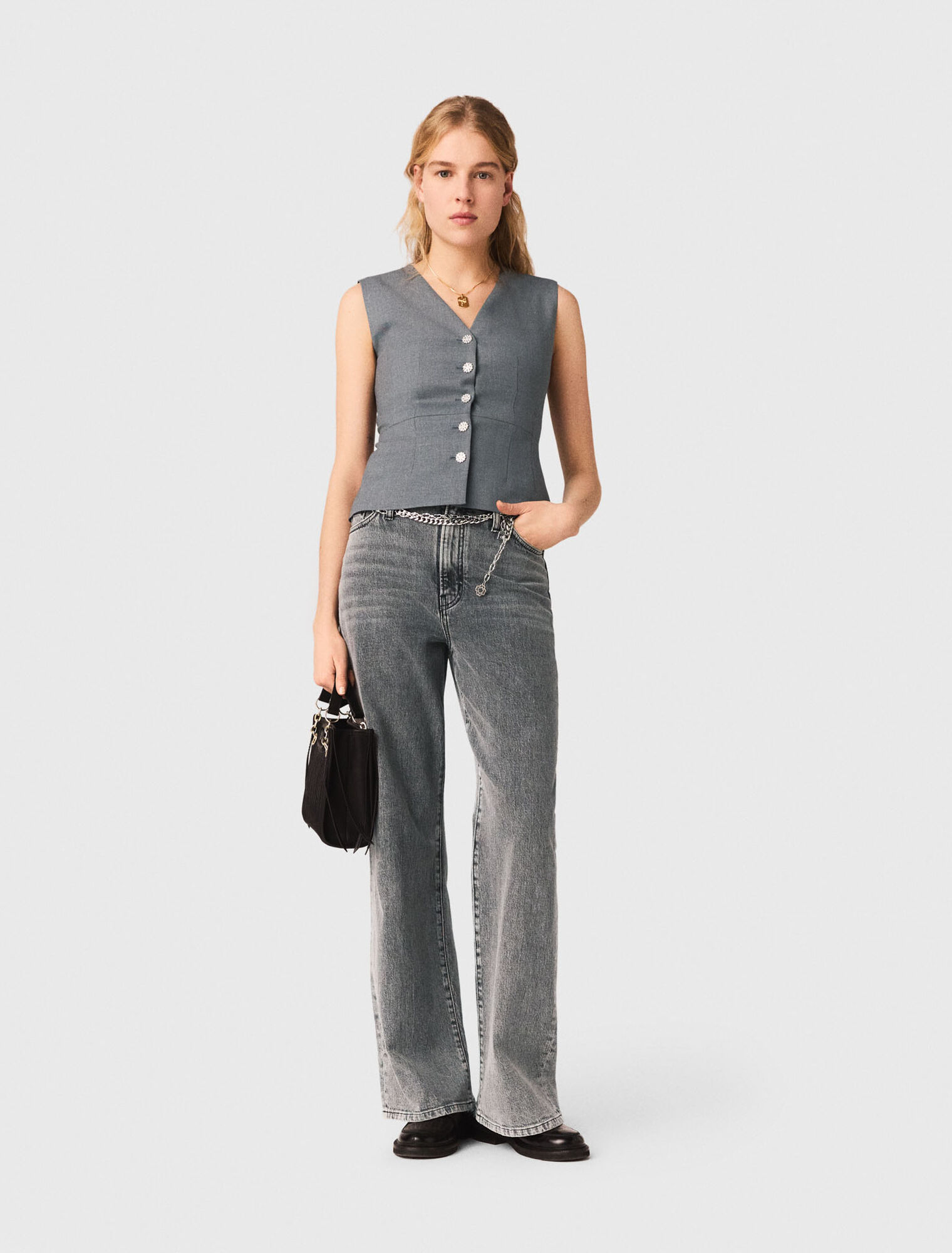 Veston de tailleur &agrave; boutons bijoux