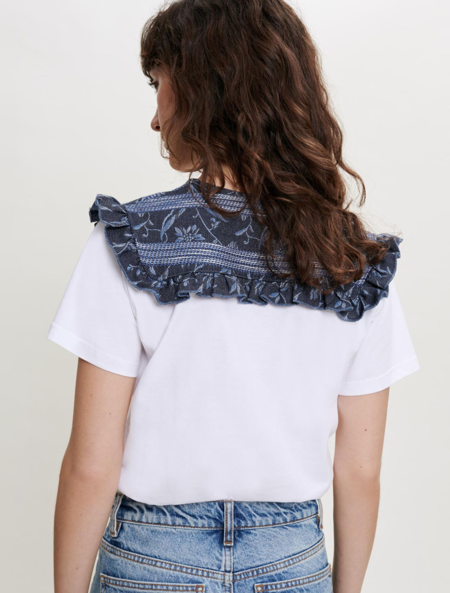 Tee-shirt en mix matière