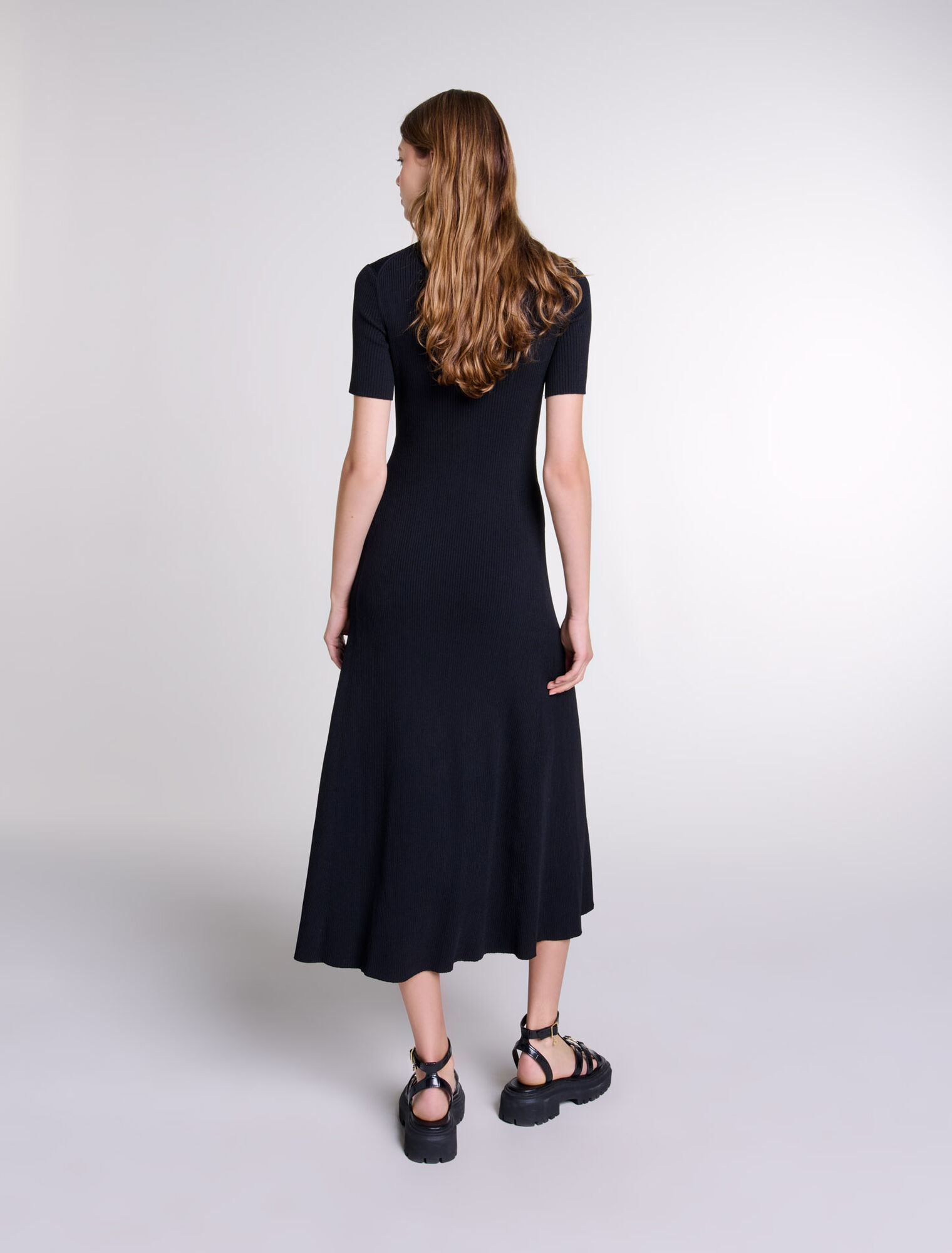 Robe longue en maille