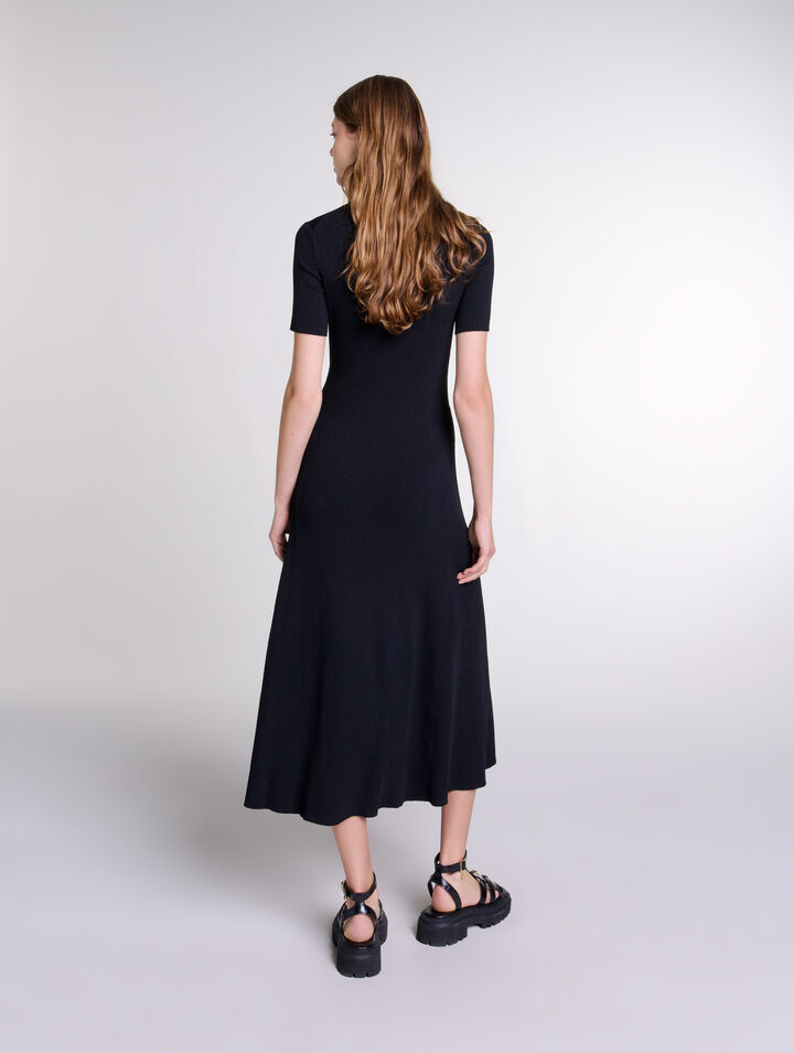 Robe longue en maille
