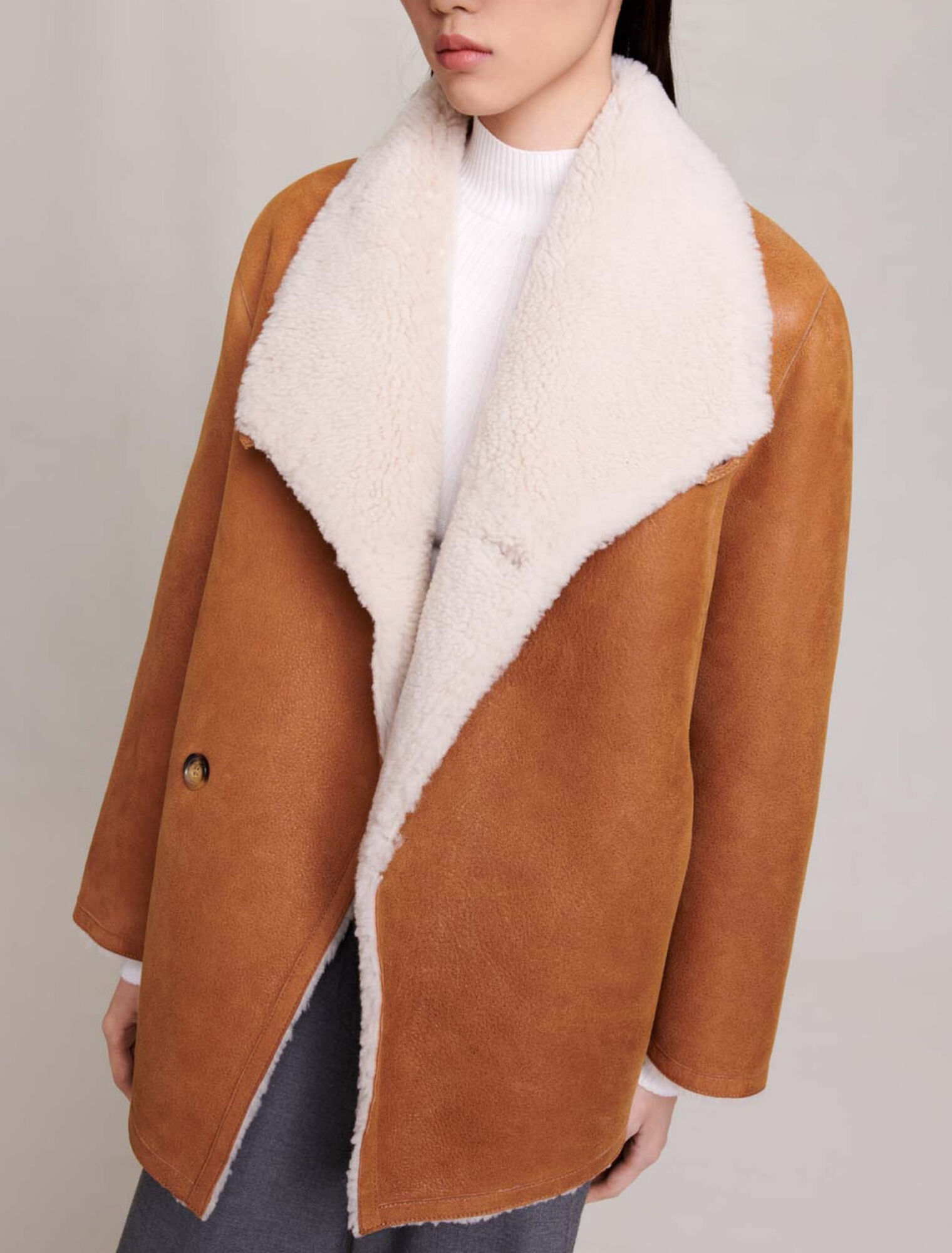 Manteau court réversible