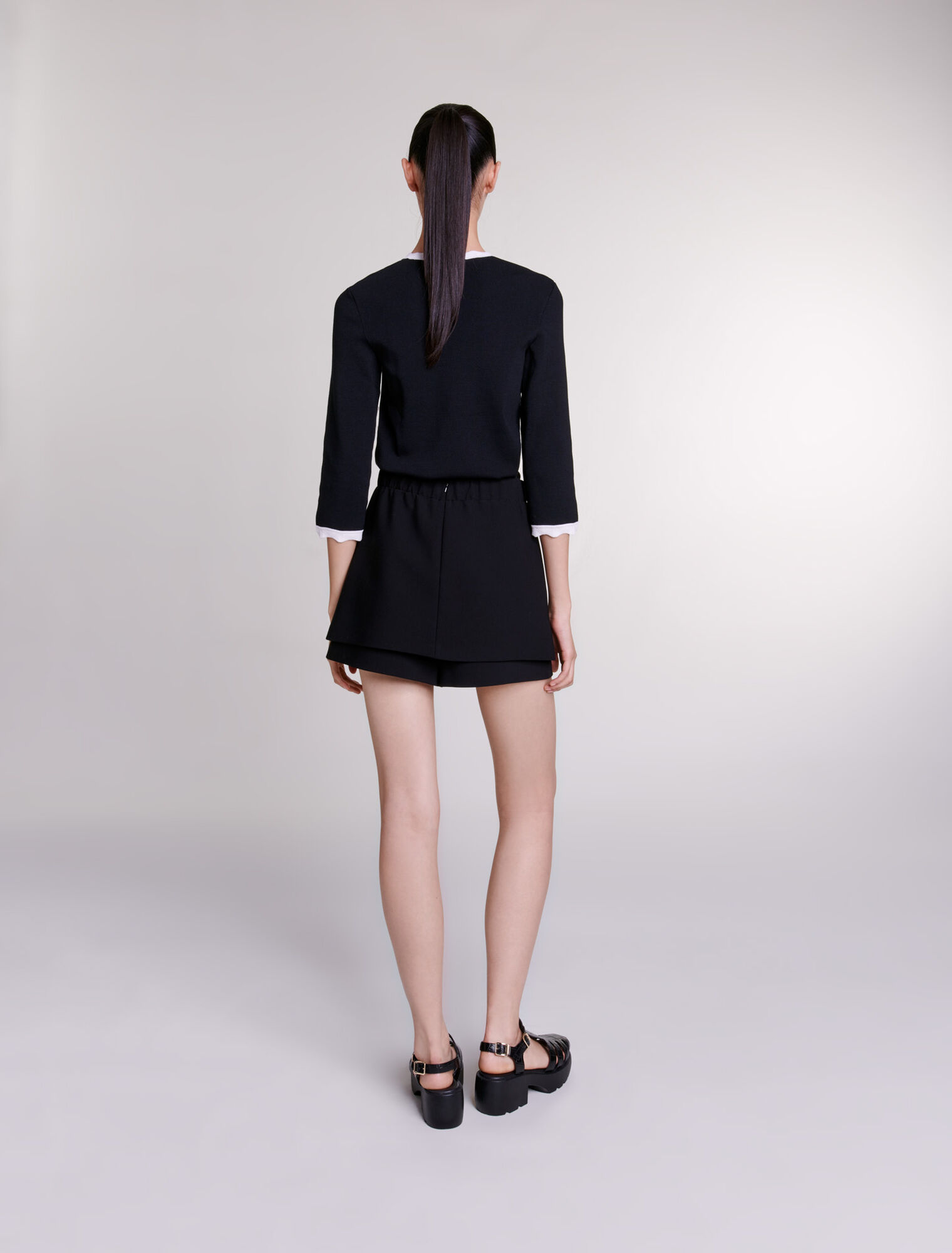 Cardigan bicolore
