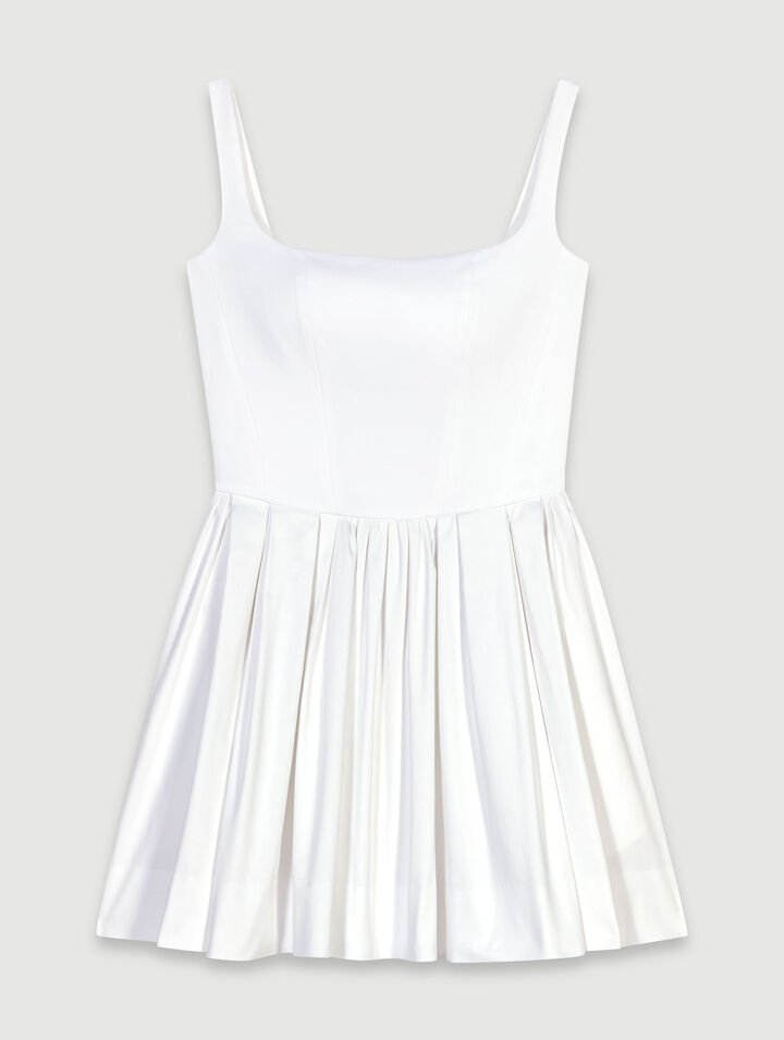 Robe courte en coton 