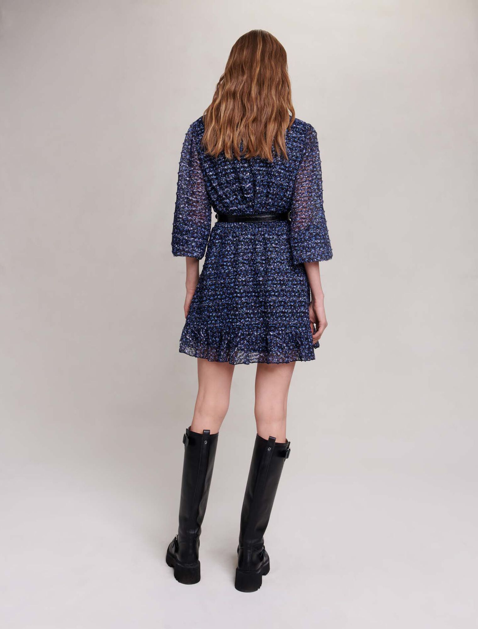 Robe scintillante à volants
