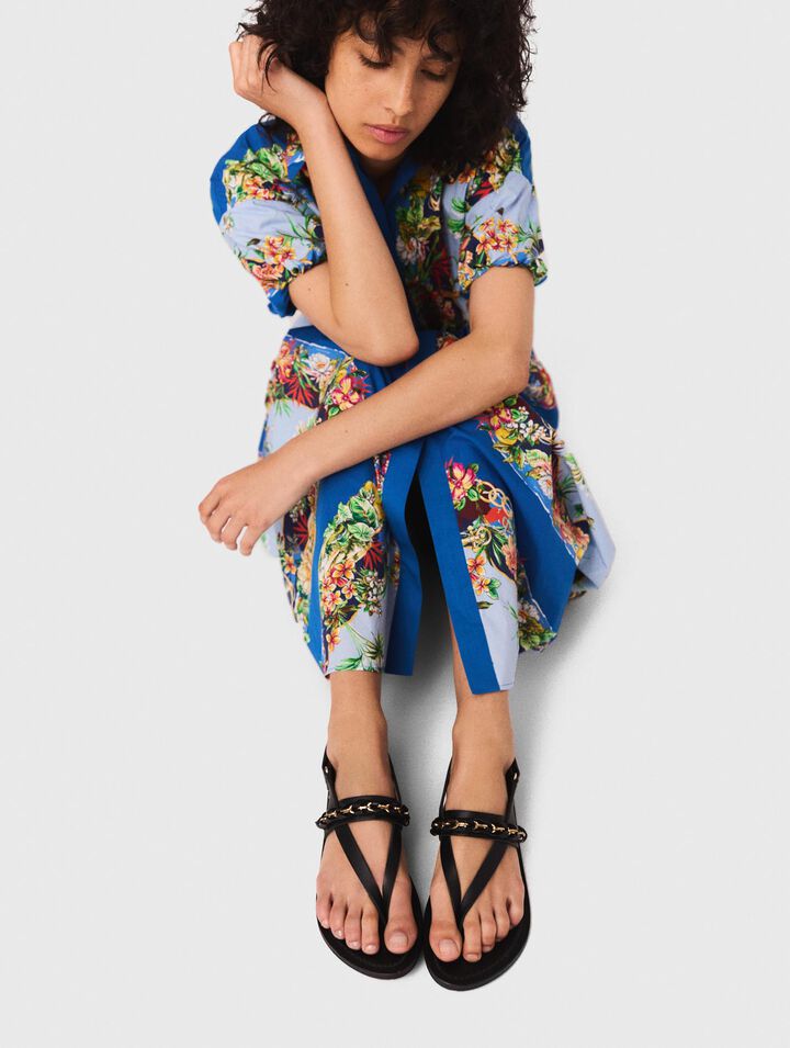 Robe longue imprimée