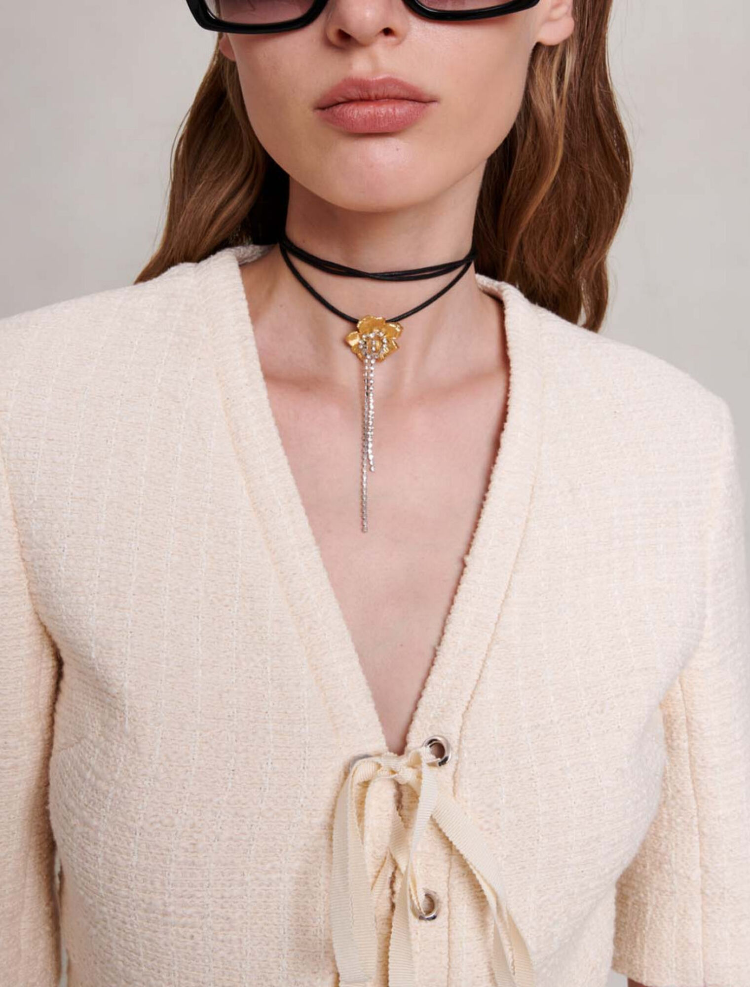 Robe courte en tweed
