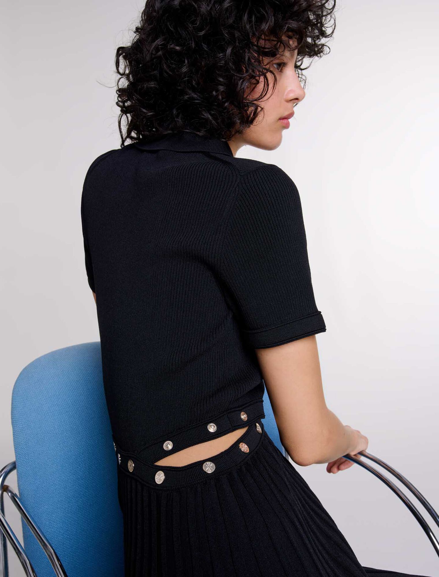 Robe courte en maille