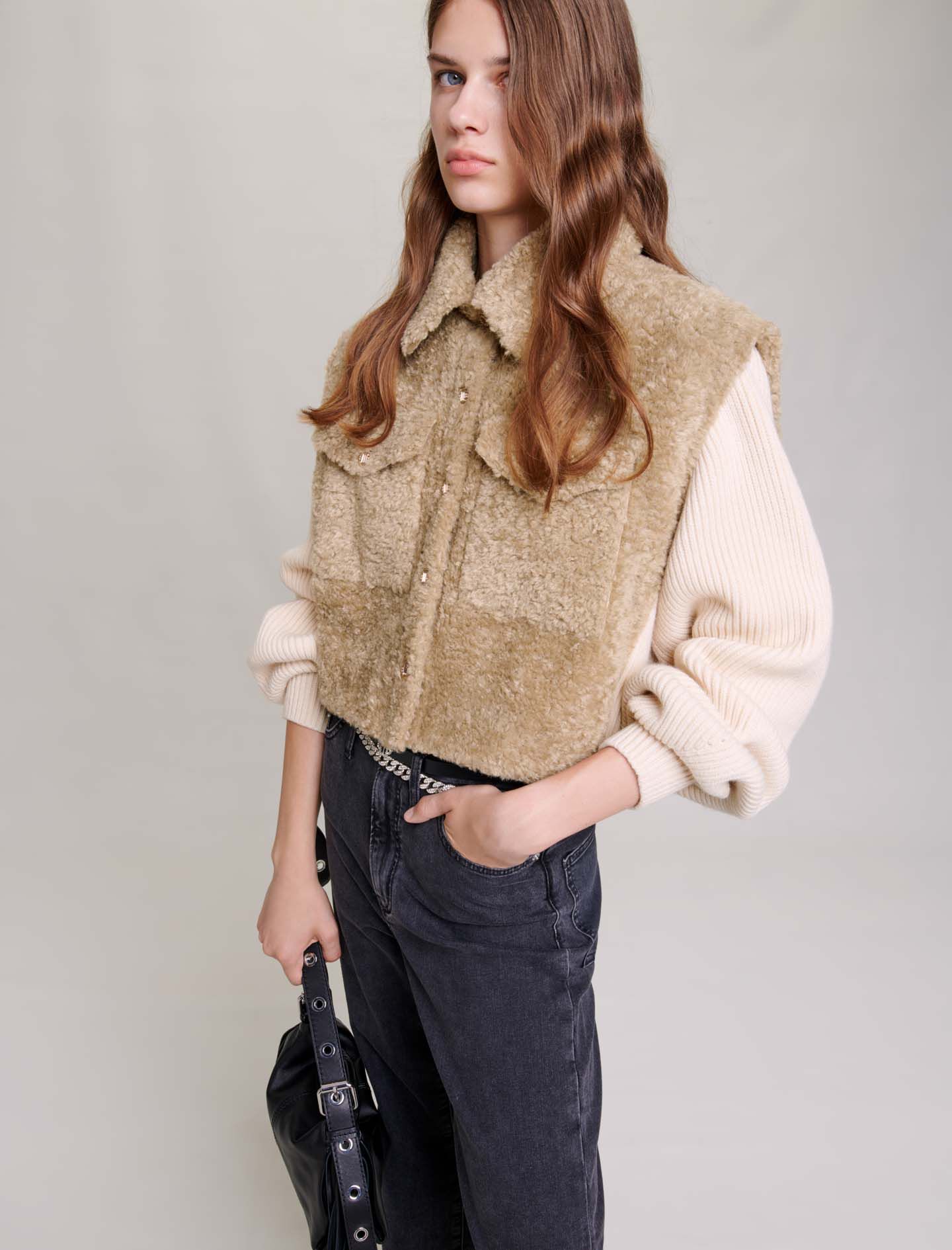 Veste fourrure maje 2025