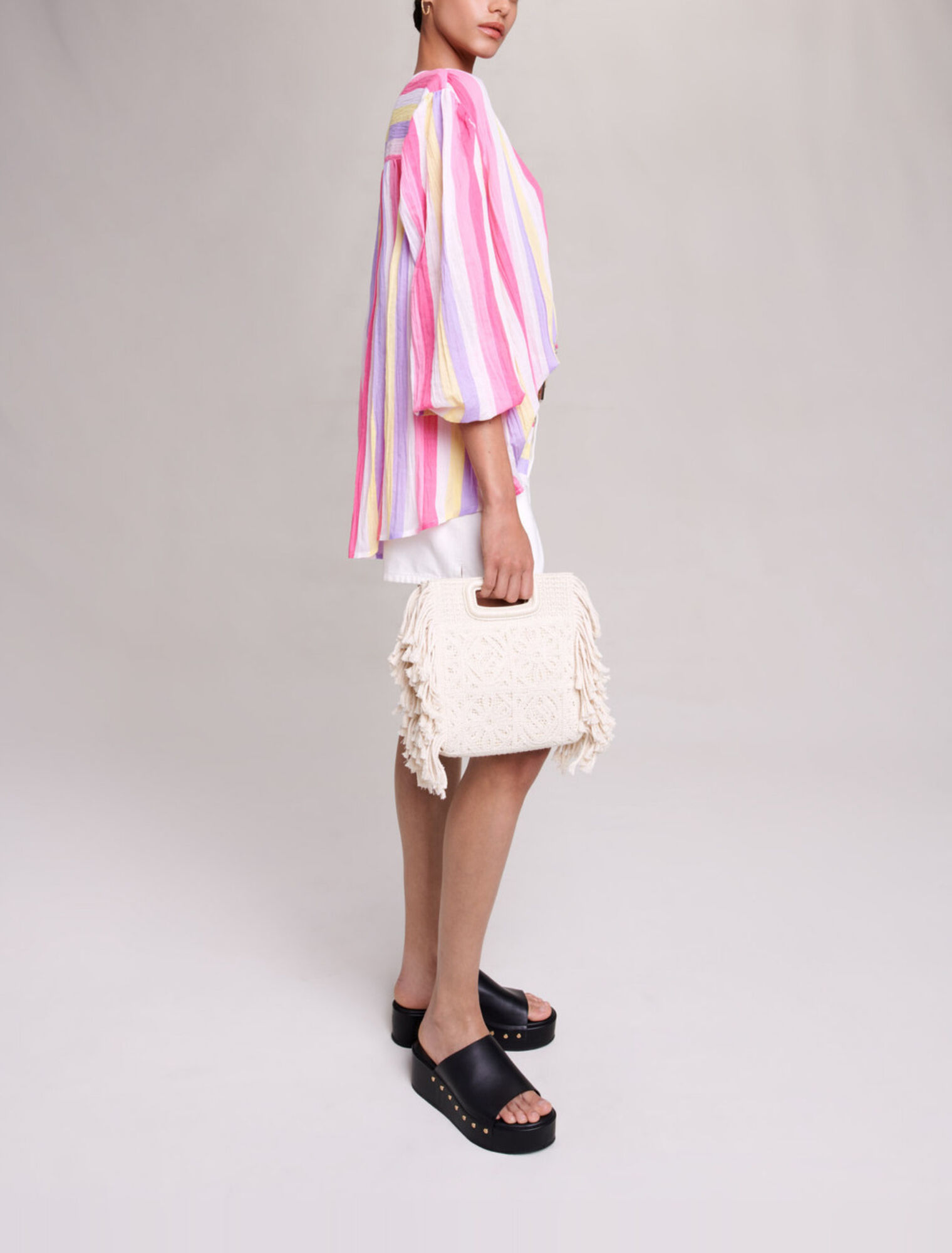 Blouse oversize rayée