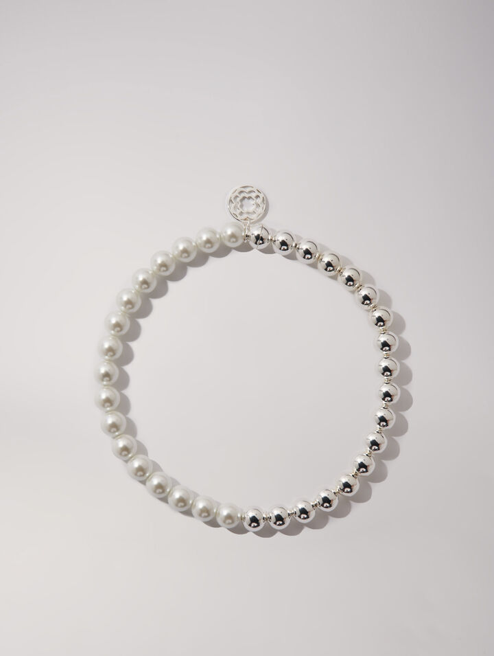Collier chocker en mix de perles