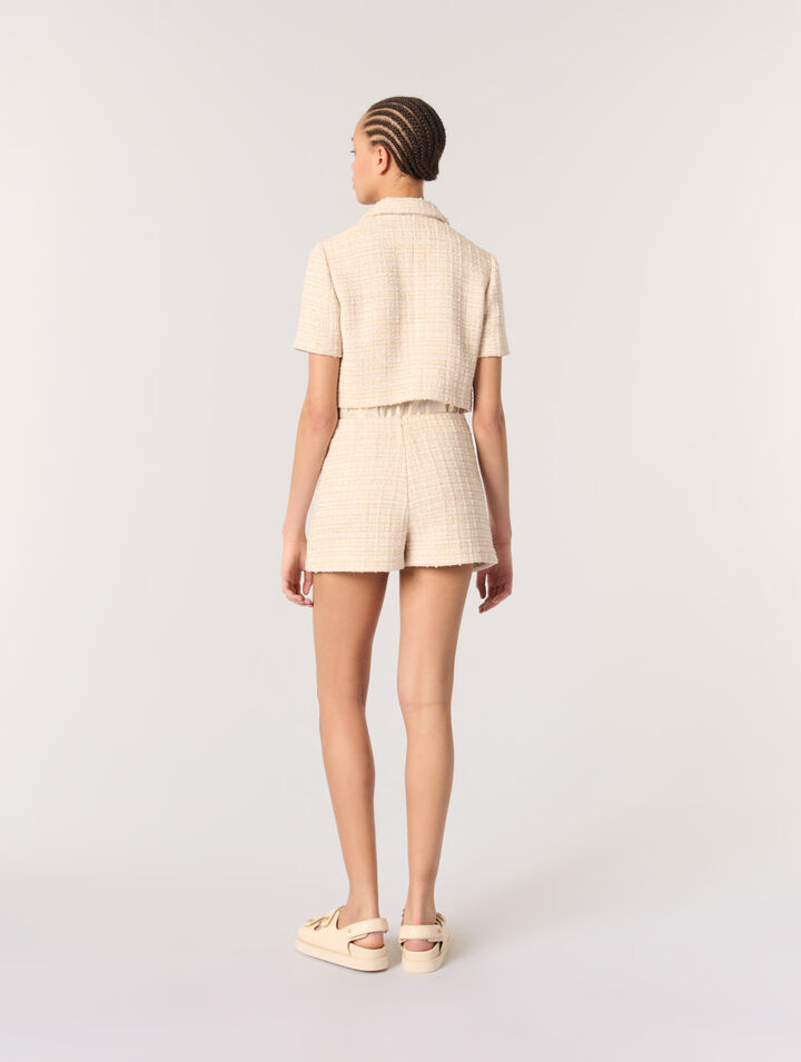 Veste courte en tweed