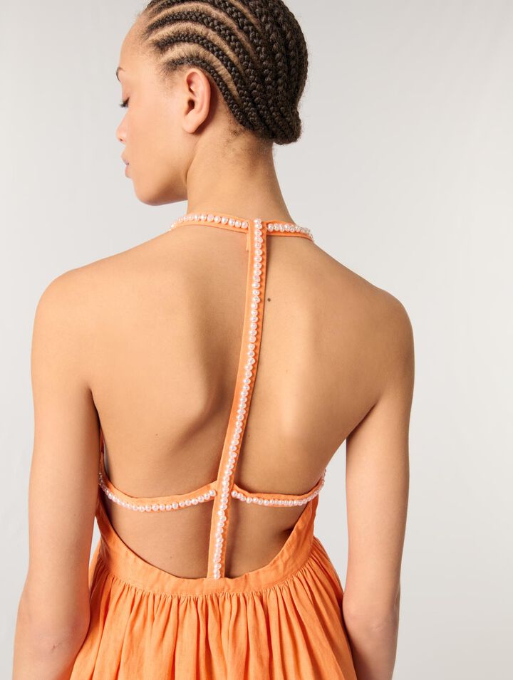 Robe courte en lin
