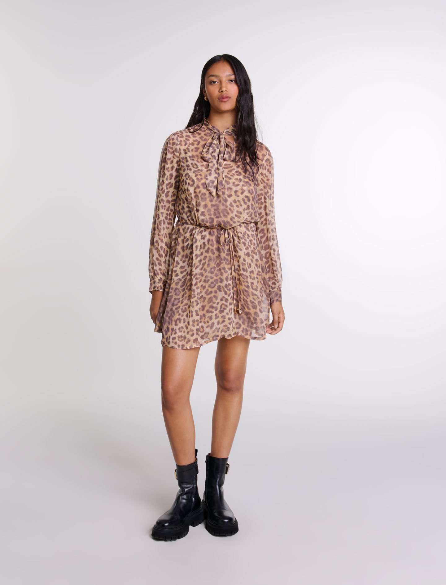 Robe leopard maje outlet