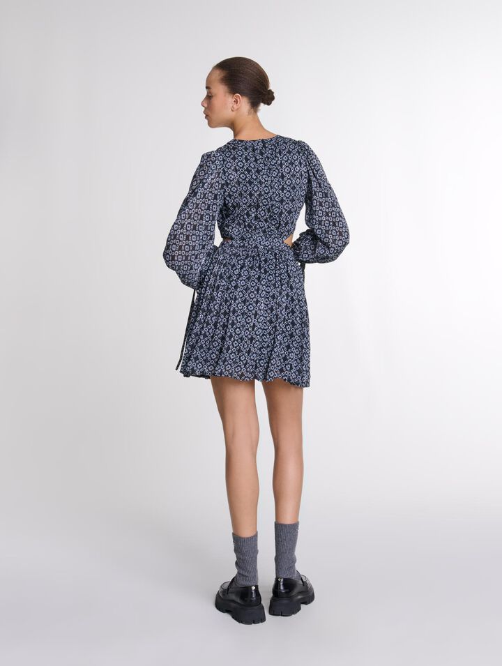 Robe courte imprimé Clover