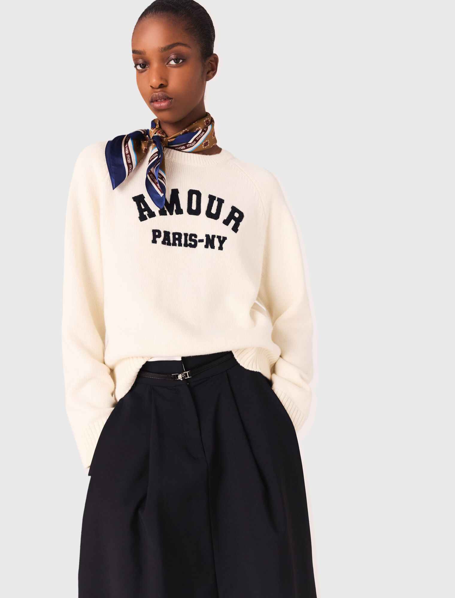 Pull en maille côtelée