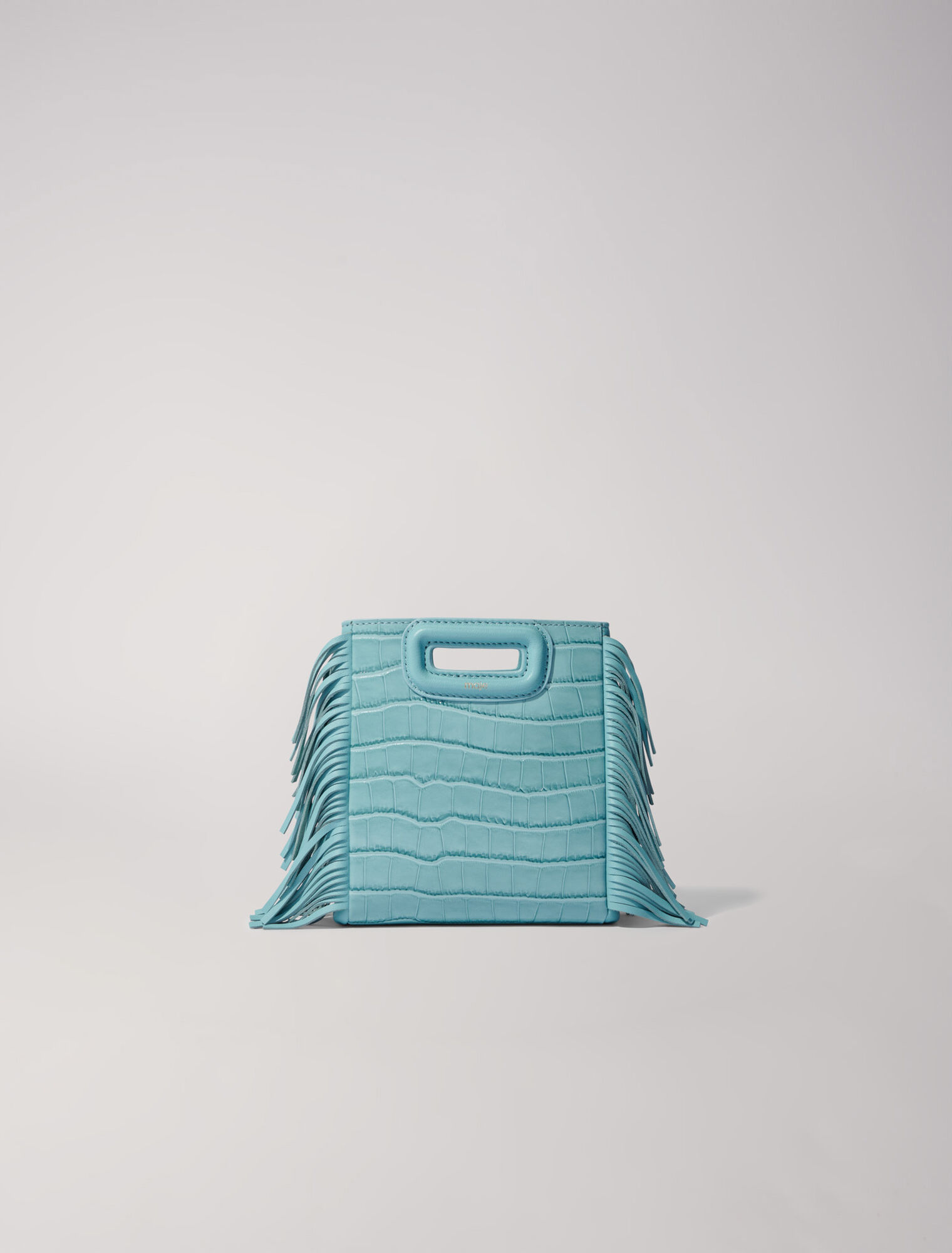 Sac M Mini en cuir effet croco