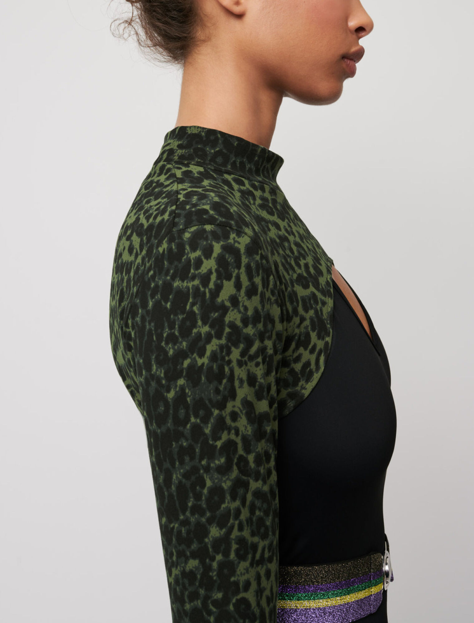 Mini crop top imprimé
