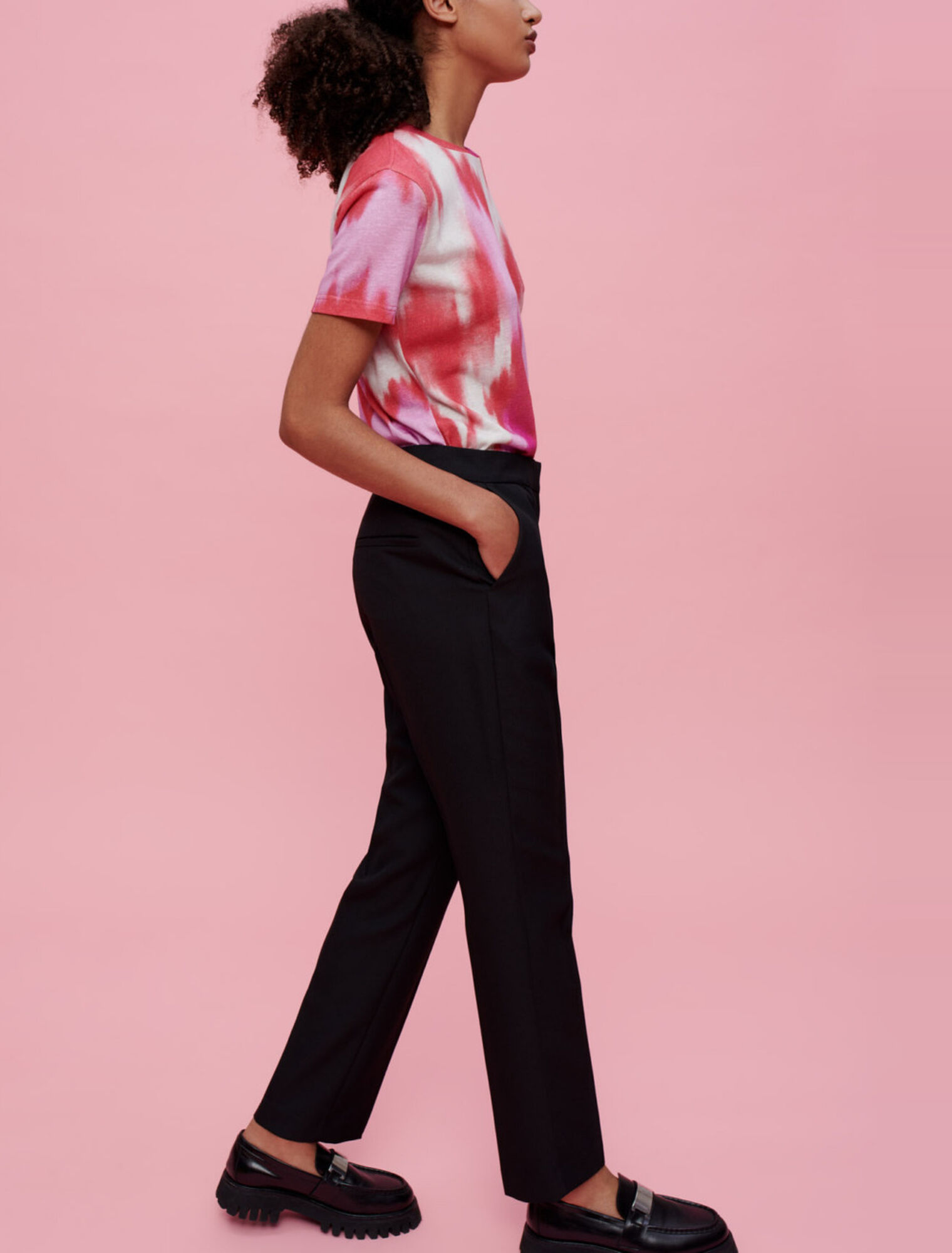 Pantalon de tailleur noir